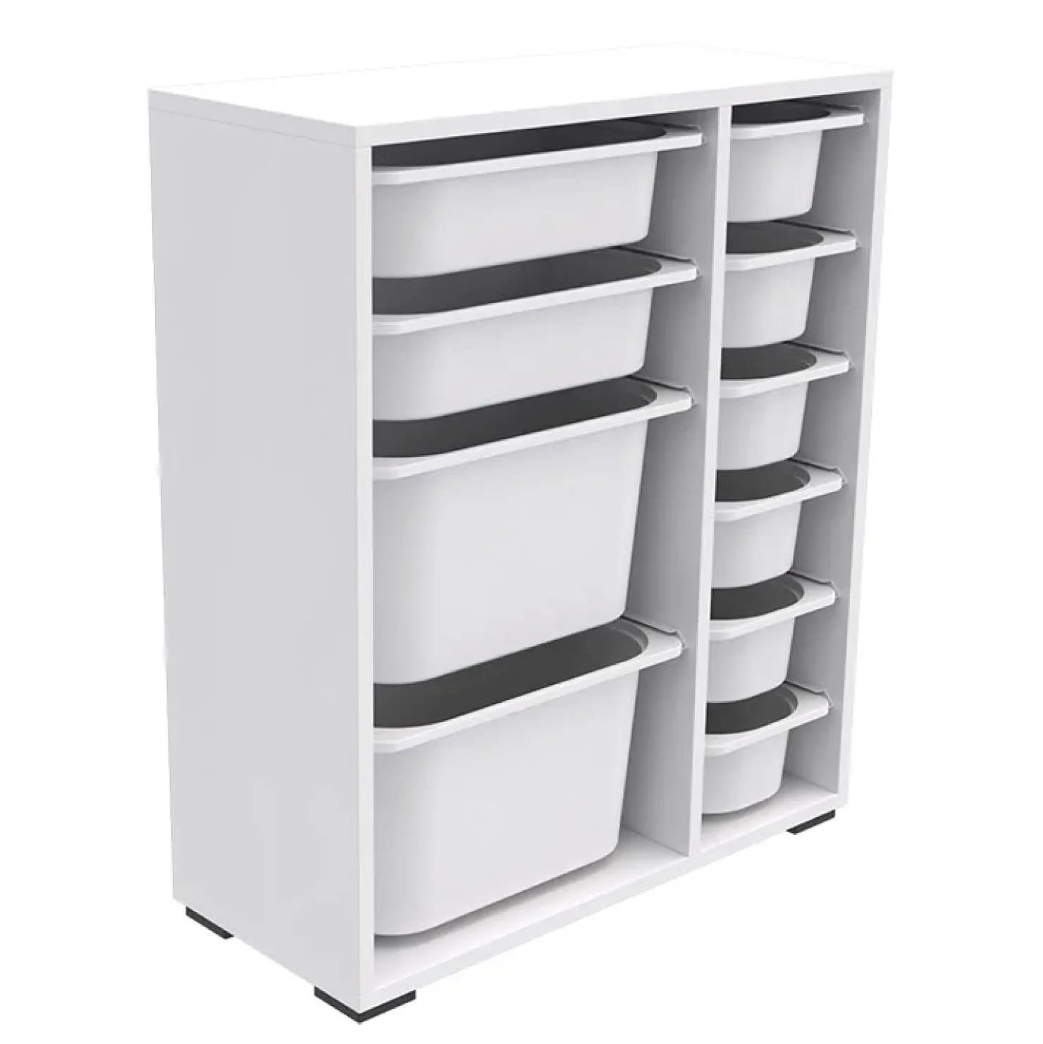 Garnero Arredamenti Cassettiera 70x81h cm portagiochi bianco opaco Fast Patton Clearance