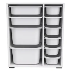 Garnero Arredamenti Cassettiera 70x81h cm portagiochi bianco opaco Fast Patton Clearance