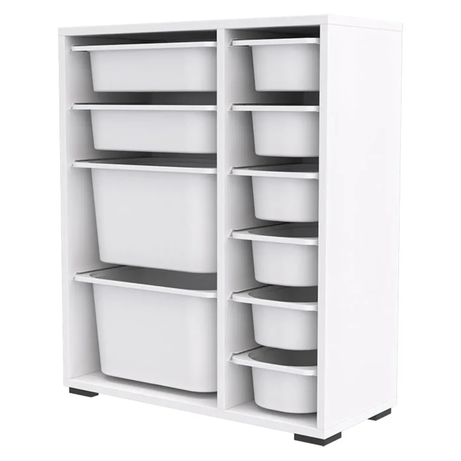 Garnero Arredamenti Cassettiera 70x81h cm portagiochi bianco opaco Fast Patton Clearance