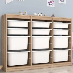 Garnero Arredamenti Cassettiera 133x93h cm portagiochi con cassetti rovere Fast Concordia Best