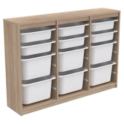 Garnero Arredamenti Cassettiera 133x93h cm portagiochi con cassetti rovere Fast Concordia Best