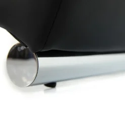 Garnero Arredamenti Chaise longue design 180cm imbottita in tessuto nero Marty Tessuto Ecopelle e Lawa Nero Clearance