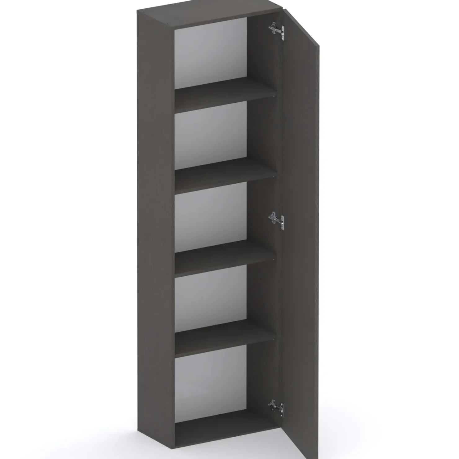 Garnero Arredamenti Colonna a terra 55x186h cm 1 anta reversibile nero Sunset Ossido Discount