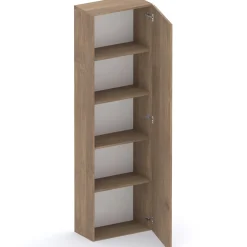 Garnero Arredamenti Colonna a terra 55x186h cm 1 anta reversibile rovere scuro Sunset Noce Best