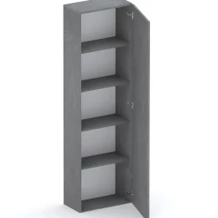 Garnero Arredamenti Colonna a terra 55x186h cm 1 anta reversibile Sunset Antracite Clearance