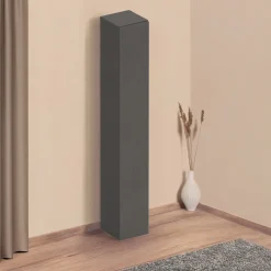Garnero Arredamenti Colonna a terra 28x186h cm 1 anta reversibile multiuso nero Sunset Ossido Online