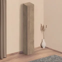 Garnero Arredamenti Colonna a terra 28x186h cm 1 anta reversibile multiuso rovere scuro Sunset Noce Online