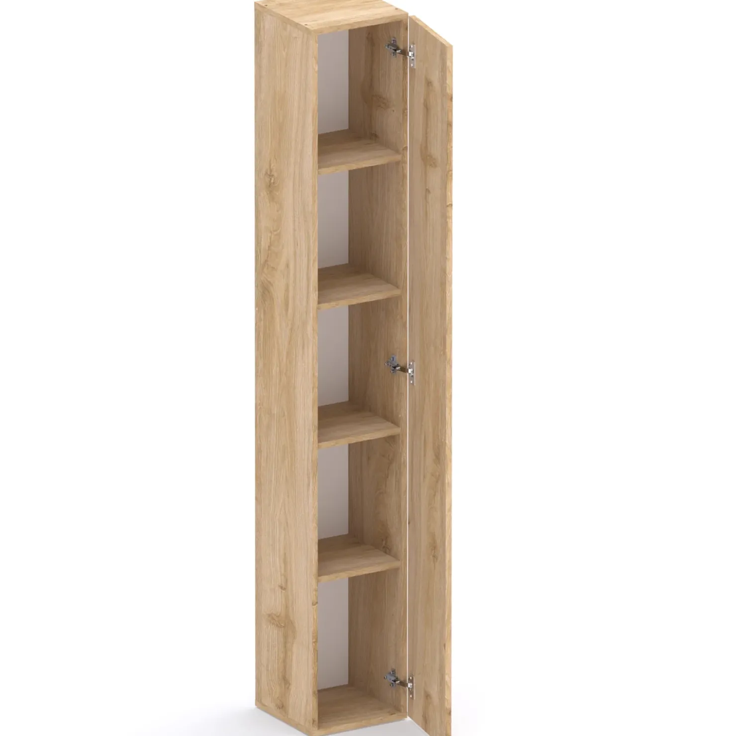 Garnero Arredamenti Colonna a terra 28x186h cm 1 anta reversibile multiuso chiaro Sunset Rovere Discount