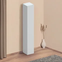 Garnero Arredamenti Colonna a terra 28x186h cm 1 anta reversibile multiuso Sunset Grigio chiaro Best