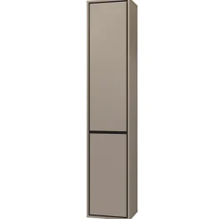 Garnero Arredamenti Colonna bagno sospesa 35x172h cm 2 ante nero Linda Tortora Outlet