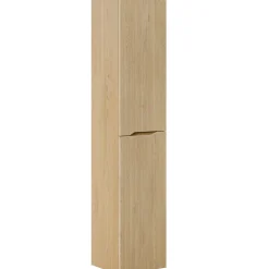 Garnero Arredamenti Colonna bagno sospesa 35x170h cm cannettato 2 ante rovere Pretty Clearance