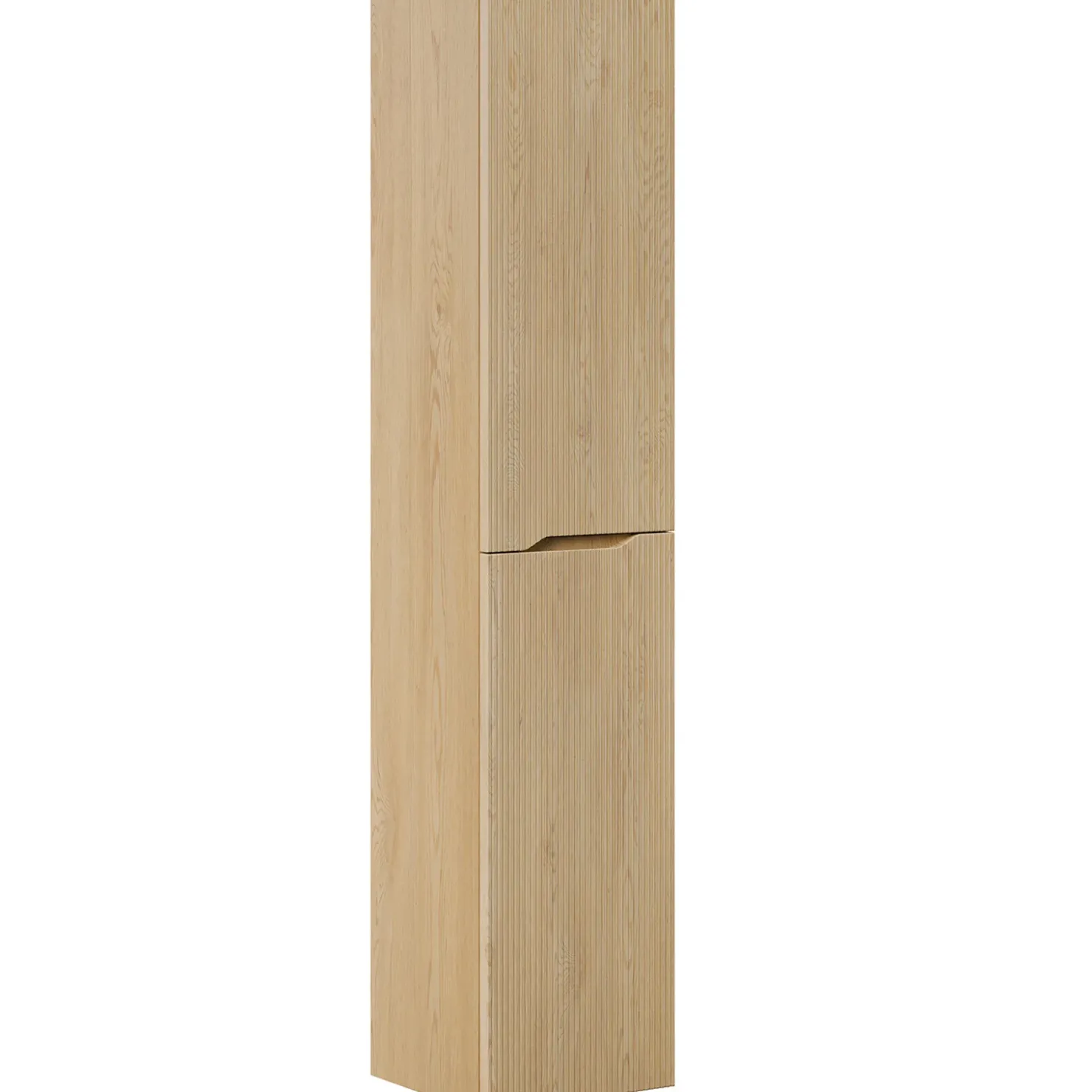 Garnero Arredamenti Colonna bagno sospesa 35x170h cm cannettato 2 ante rovere Pretty Clearance