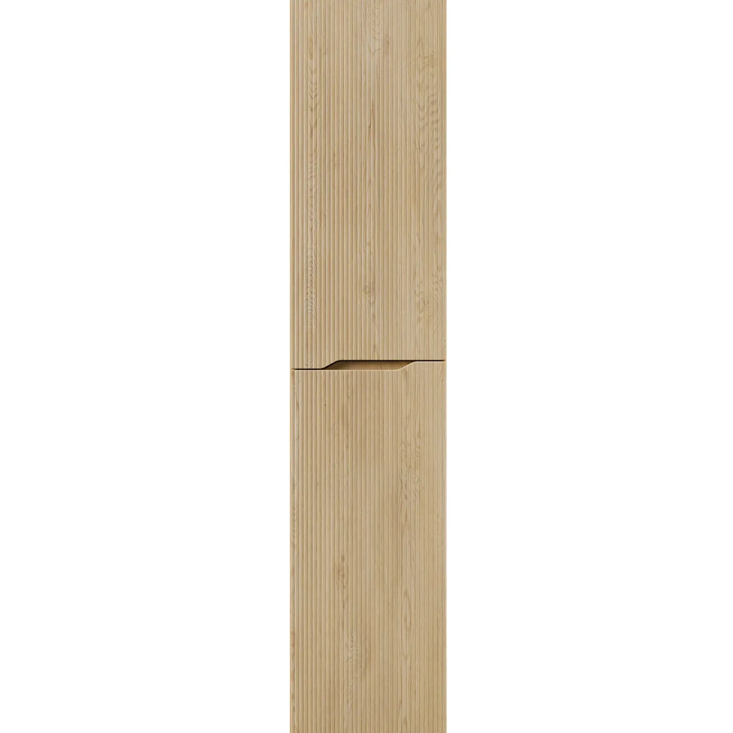 Garnero Arredamenti Colonna bagno sospesa 35x170h cm cannettato 2 ante rovere Pretty Clearance