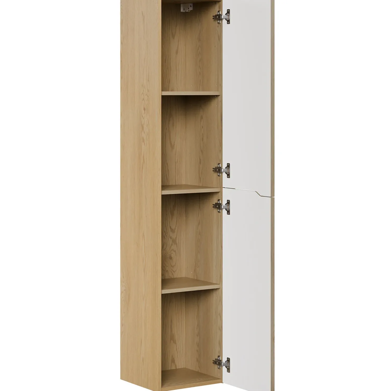 Garnero Arredamenti Colonna bagno sospesa 35x170h cm cannettato 2 ante rovere Pretty Clearance