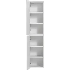 Garnero Arredamenti Colonna bagno sospesa 35x160h cm cannettato 2 ante bianco Autentic Sale