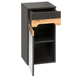 Garnero Arredamenti Colonna bagno sospesa 35x67h cm 1 anta rovere grigio lucido Rabat Sale