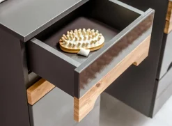 Garnero Arredamenti Colonna bagno sospesa 35x67h cm 1 anta rovere grigio lucido Rabat Sale