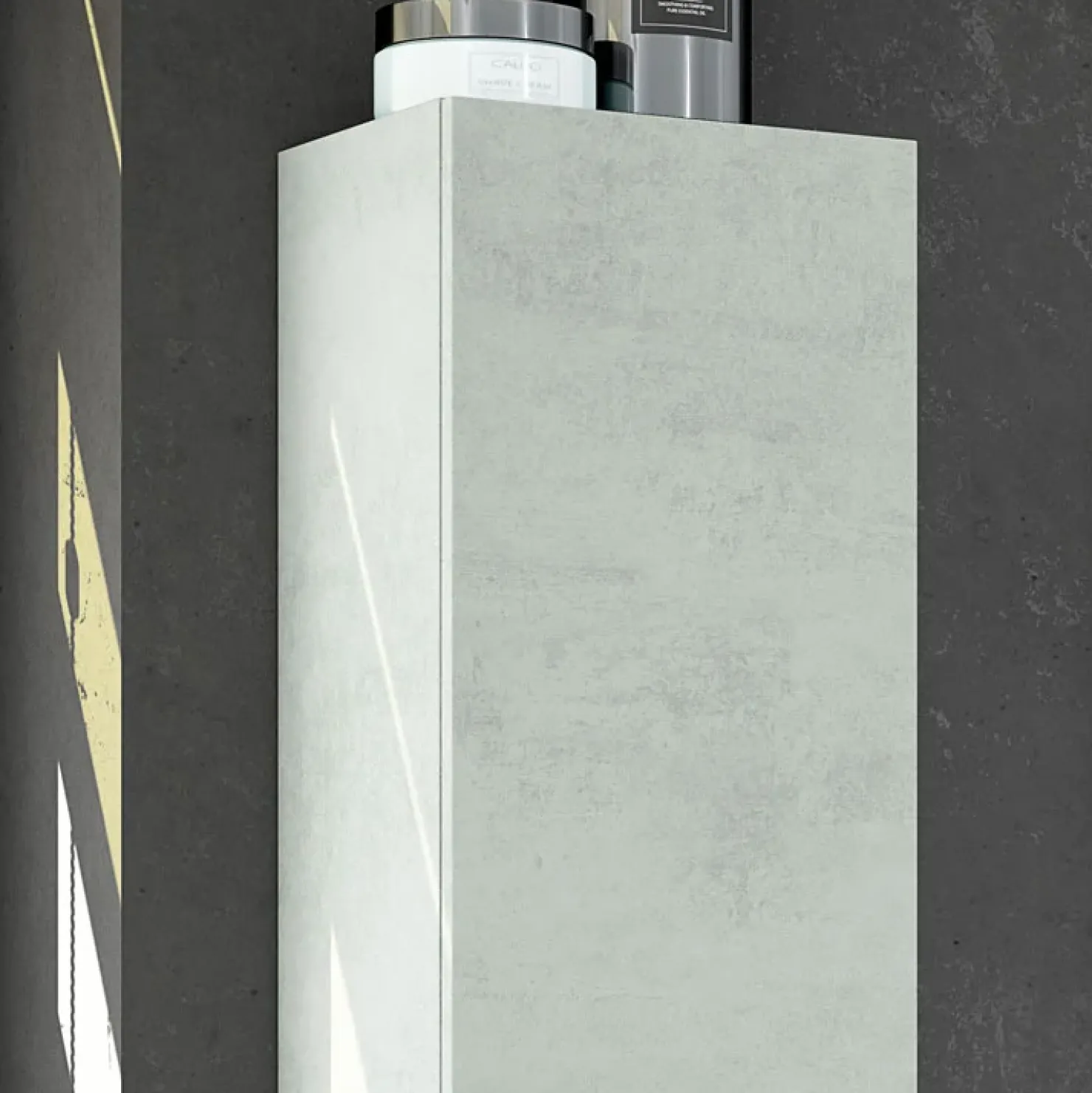 Garnero Arredamenti Colonna bagno sospesa 30x150h cm cemento Oscar Discount