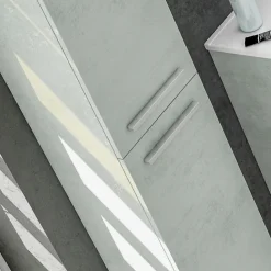 Garnero Arredamenti Colonna bagno sospesa 30x150h cm cemento Oscar Discount