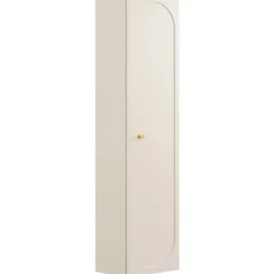 Garnero Arredamenti Colonna bagno sospesa 35x140h cm fresato 1 anta beige Sand Sale