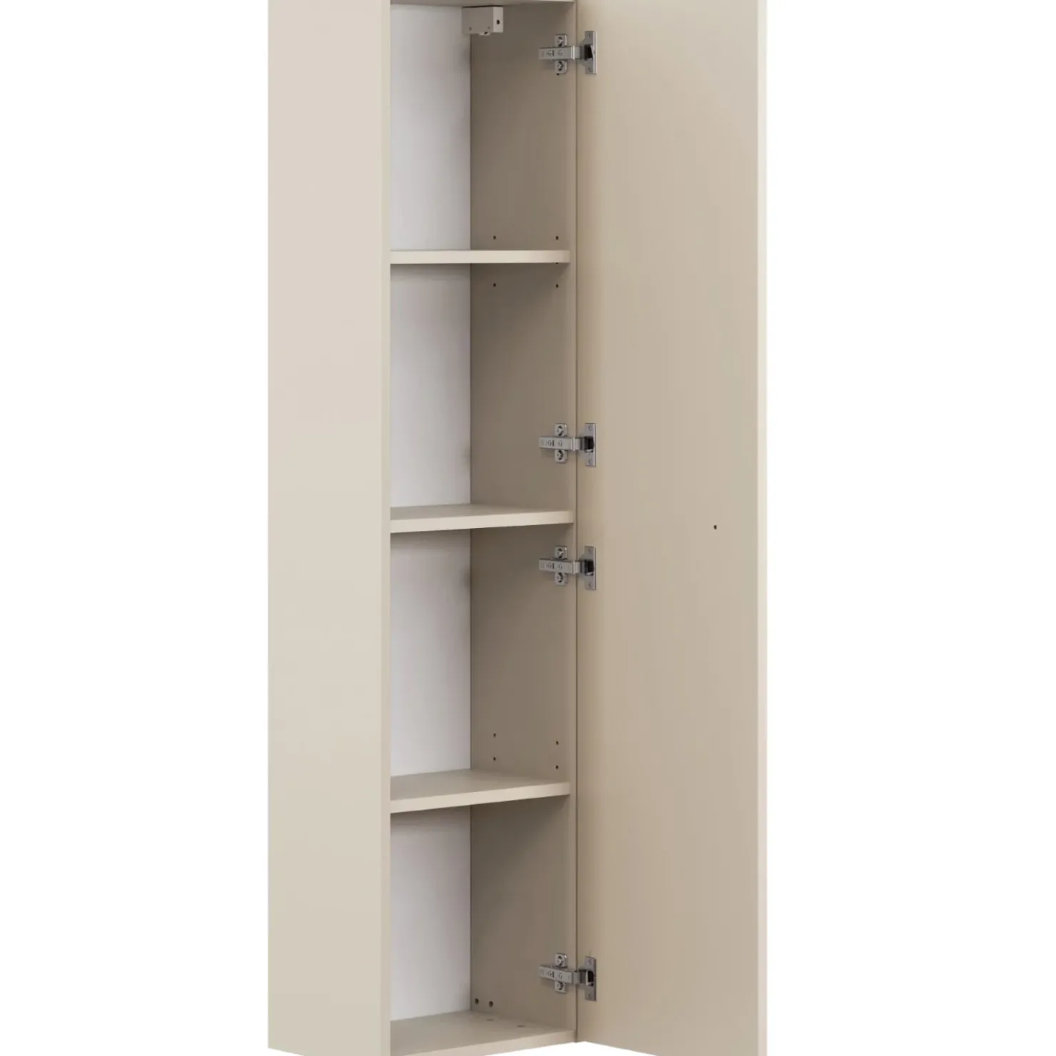 Garnero Arredamenti Colonna bagno sospesa 35x140h cm fresato 1 anta beige Sand Sale