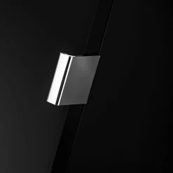 Garnero Arredamenti Colonna bagno sospesa 35x160h cm 1 anta 2 cassetti Serif Nero Outlet