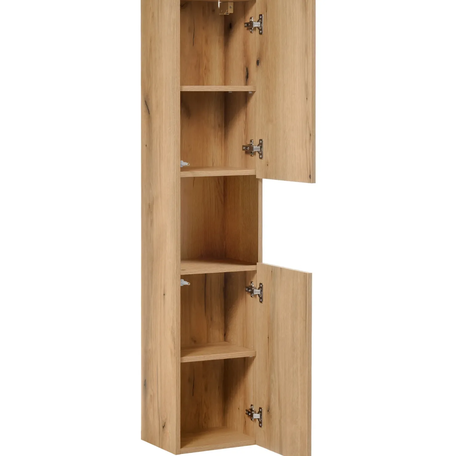 Garnero Arredamenti Colonna bagno sospesa 30x140h cm 2 ante rovere Rovery