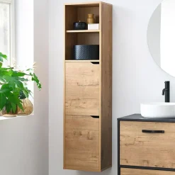 Garnero Arredamenti Colonna bagno sospesa 37x150h cm 2 ante 2 vani Jasmund - Crown Rovere Sale