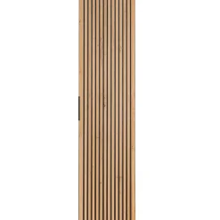 Garnero Arredamenti Colonna bagno sospesa 35x140h cm cannettato 1 anta quercia antracite Limpid New