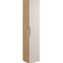 Garnero Arredamenti Colonna bagno sospesa 35x170h cm 1 anta beige rovere Swim Beige - Rovere Sale