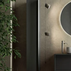 Garnero Arredamenti Colonna bagno 26x138h cm 1 anta nero frassinato Absolut Best