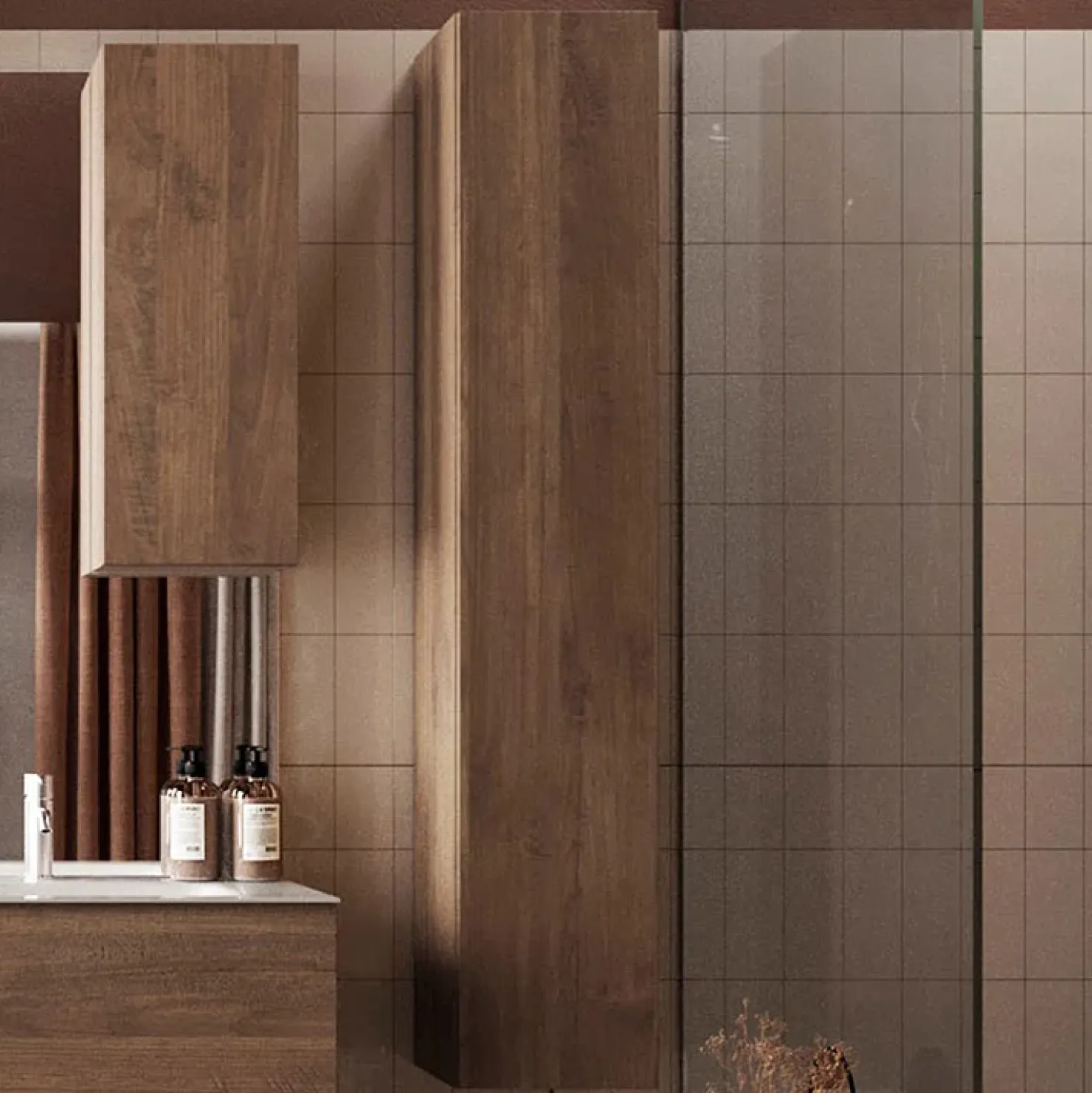 Garnero Arredamenti Colonna bagno 25x138h cm 1 anta rovere Alvarez Best