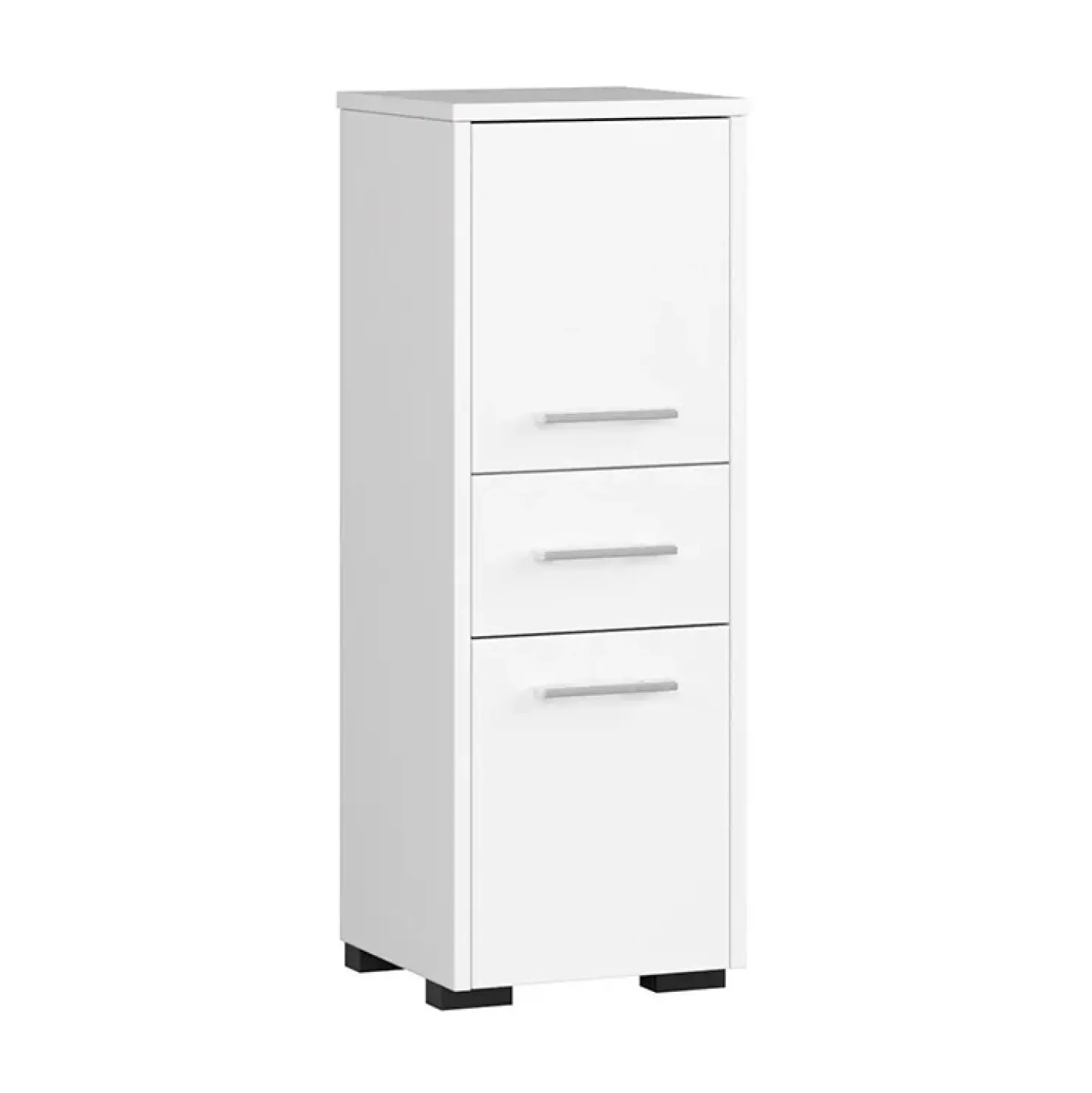 Garnero Arredamenti Colonna bagno 30x85h cm bassa 2 ante 1 cassetto bianco Woters Bianco Opaco Hot