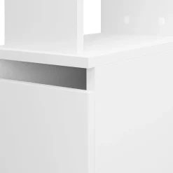 Garnero Arredamenti Colonna bagno 33x136h cm con 2 cassetti moderno bianco Zaida