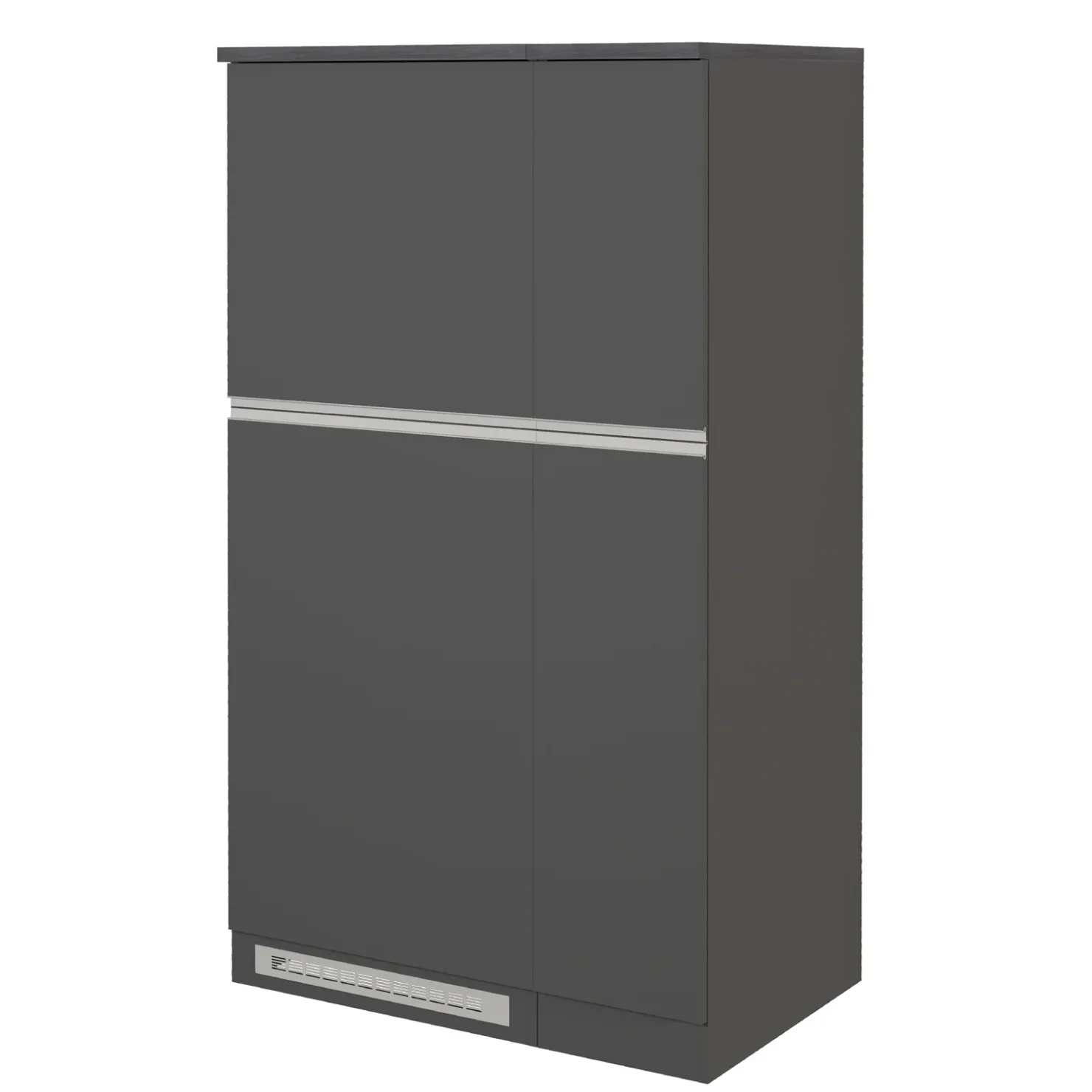 Garnero Arredamenti Colonna frigo dispensa cucina 90x165h cm moderna antracite grigio pietra Gourmet Antracite - Grigio pietra New