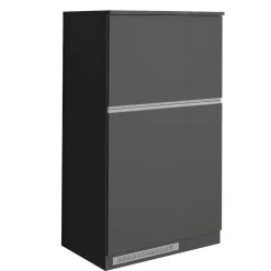 Garnero Arredamenti Colonna frigo dispensa cucina 90x165h cm moderna antracite grigio pietra Gourmet Antracite - Grigio pietra New