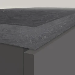 Garnero Arredamenti Colonna frigo dispensa cucina 90x165h cm moderna antracite grigio pietra Gourmet Antracite - Grigio pietra New