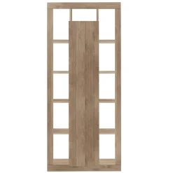 Garnero Arredamenti Colonna libreria 95x217h cm 1 anta rovere scuro Trilogy Noce New