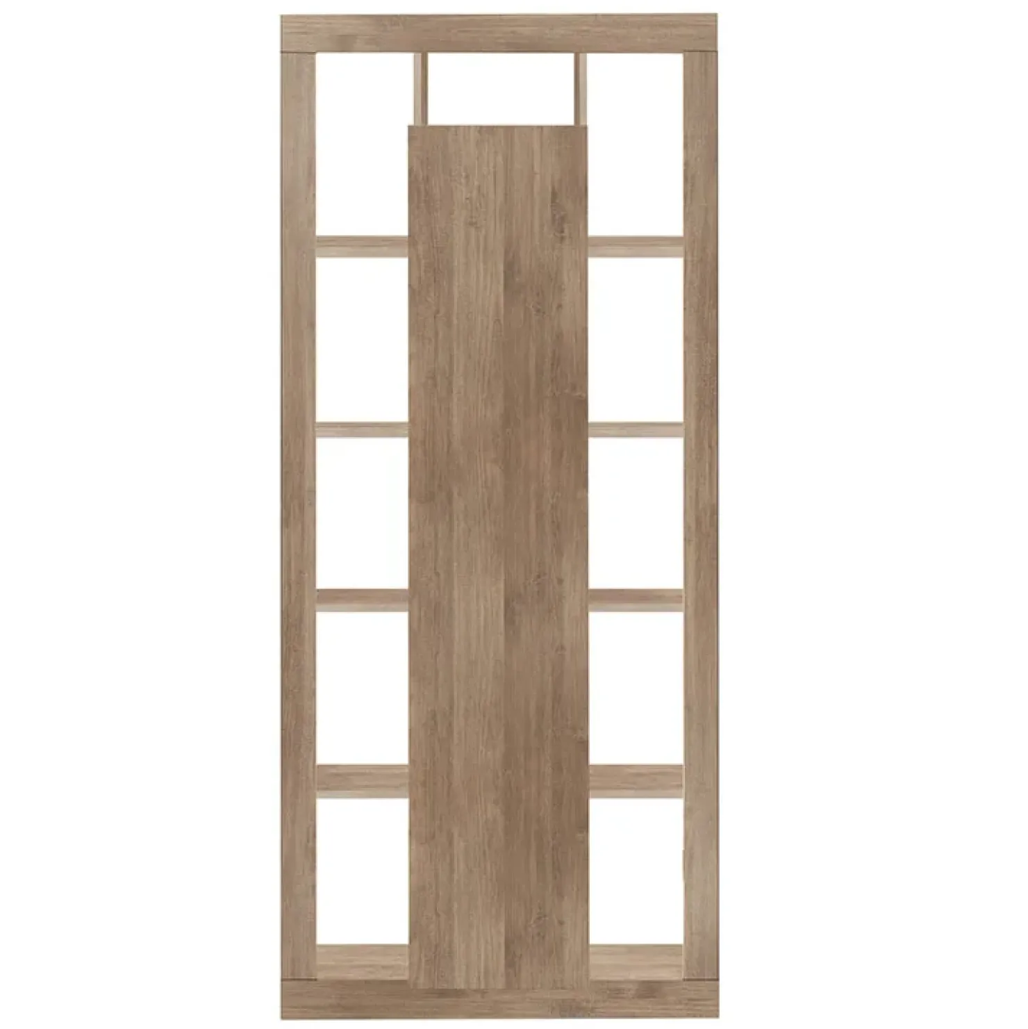 Garnero Arredamenti Colonna libreria 95x217h cm 1 anta rovere scuro Trilogy Noce New