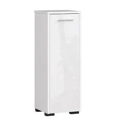 Garnero Arredamenti Colonna per bagno bassa 30x85h cm con 1 anta bianco lucido Cordelia Discount