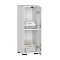 Garnero Arredamenti Colonna per bagno bassa 30x85h cm con 1 anta bianco lucido Cordelia Discount