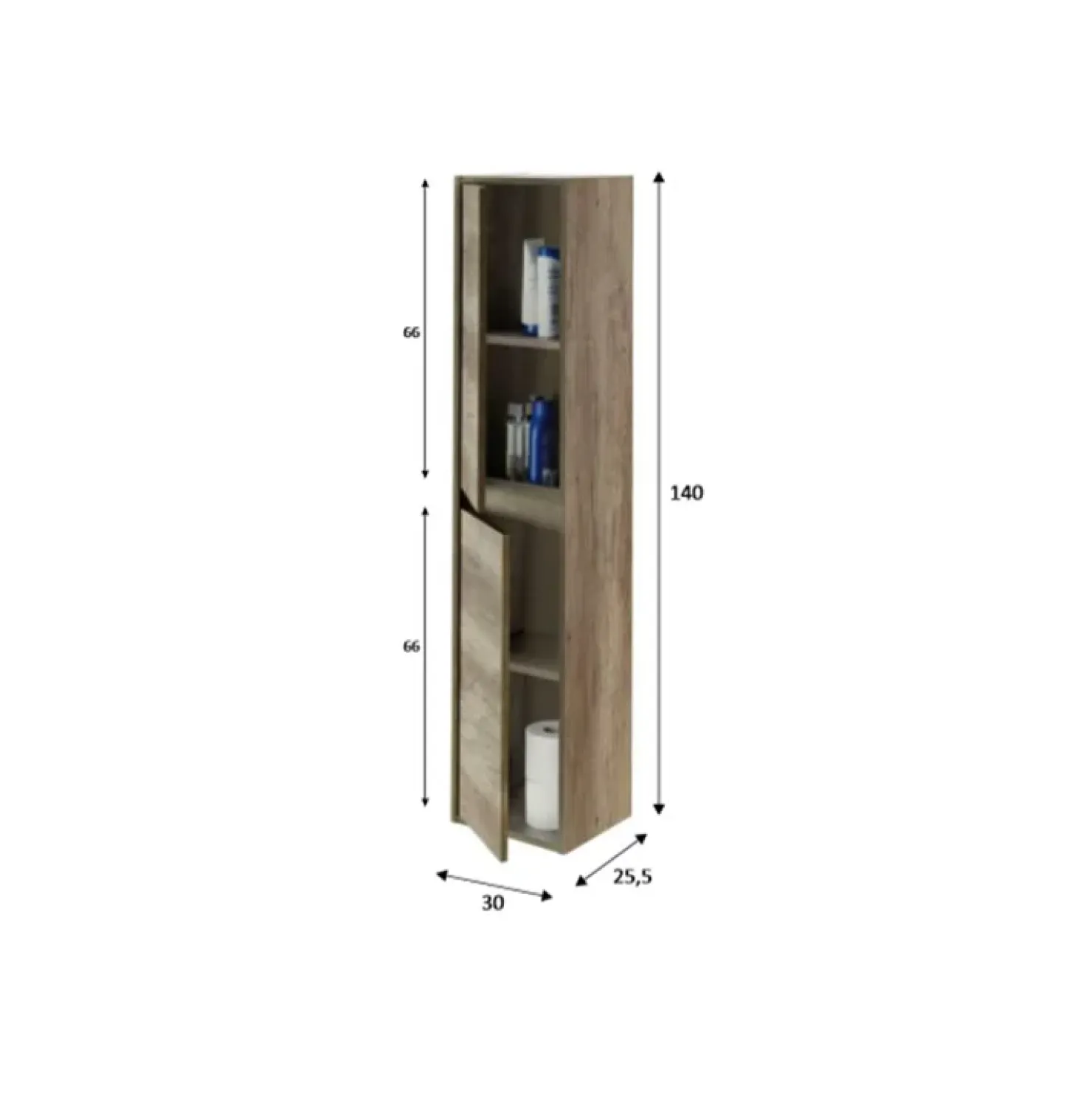 Garnero Arredamenti Colonna sospesa 30x140h cm bagno nordik Dexter Sale