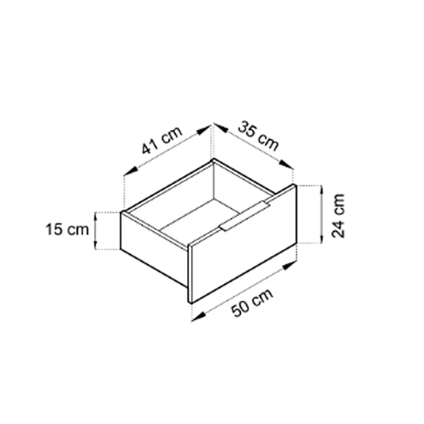 Garnero Arredamenti Comò 155x86h cm 2 ante con cassetti moderno quercia Miller Antracite Online