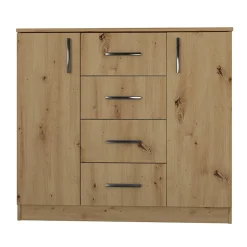 Garnero Arredamenti Comò 100x91h cm 2 ante con cassetti moderno Marian Rovere Rustico