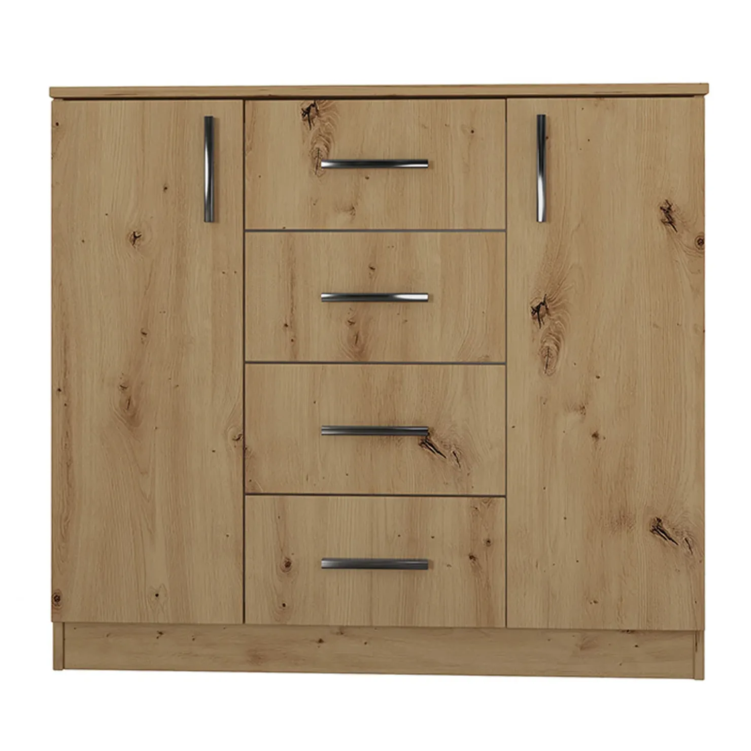 Garnero Arredamenti Comò 100x91h cm 2 ante con cassetti moderno Marian Rovere Rustico