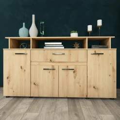 Garnero Arredamenti Comò 154x85h cm 4 ante moderno in Pippo Rovere Rustico Sale