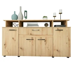 Garnero Arredamenti Comò 154x85h cm 4 ante moderno in Pippo Rovere Rustico Sale