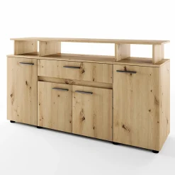 Garnero Arredamenti Comò 154x85h cm 4 ante moderno in Pippo Rovere Rustico Sale