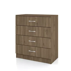 Garnero Arredamenti Comò 80x91h cm cassetti moderno Cavour Gihome® Noce Outlet