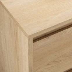 Garnero Arredamenti Comodino moderno 47x40h cm 2 cassetti rovere Funny Clearance